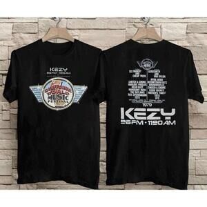 California World Music Festival 1979 2 Sided Retro Tee T Shirt